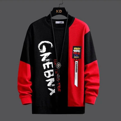 Buy Center Men's Autumn Tracksuit Set - Stylish Red Sweatshirt & Pants - Buy Center UK