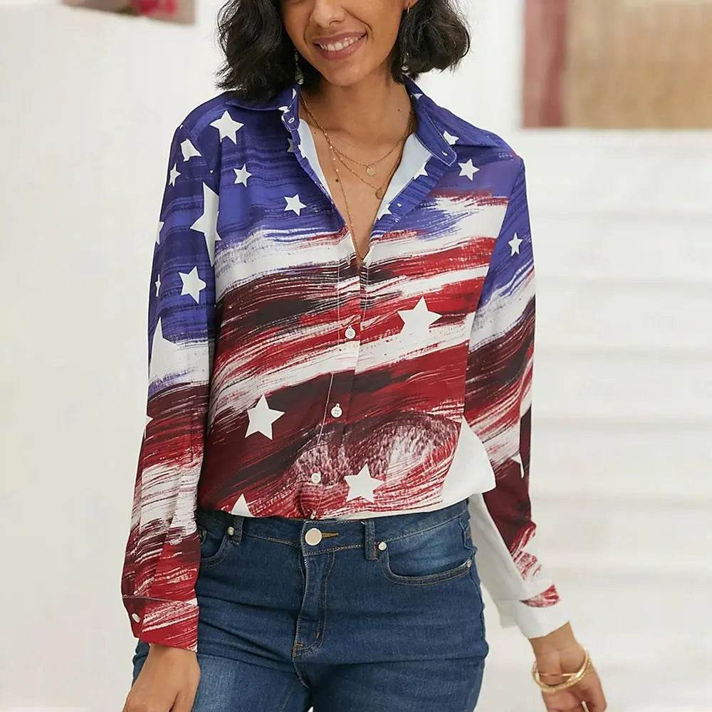 Buy Center Women's Long Sleeve Floral Blouse - Plus Size Office Chic - Buy Center UK