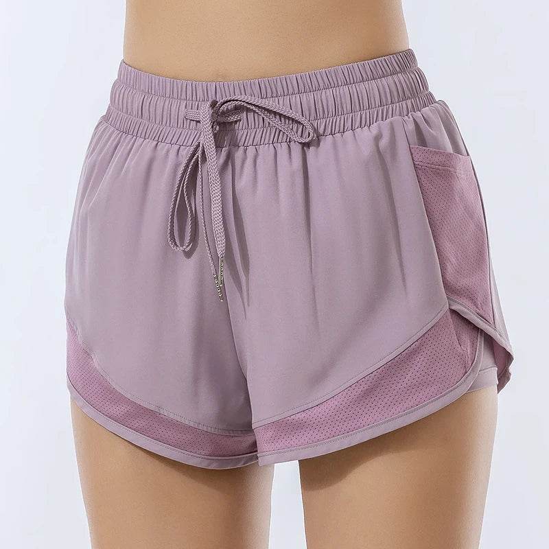 Women's Fitness Yoga Shorts - Quick Dry, Elastic Comfort for Sports - Buy Center UK