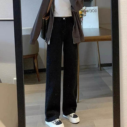 Buy Center Vintage Wide Leg Jeans - High Waist Fashion Trousers - Buy Center UK