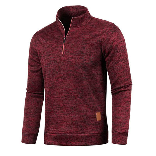 Buy Center Men's Half Zipper Pullover Sweater - Casual Turtleneck Style - Buy Center UK