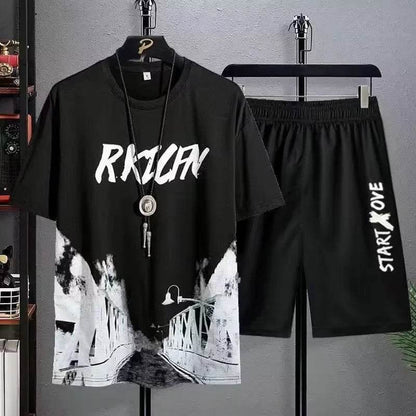 Buy Center Men's Summer Sports Set - Breathable T-Shirt & Shorts - Buy Center UK