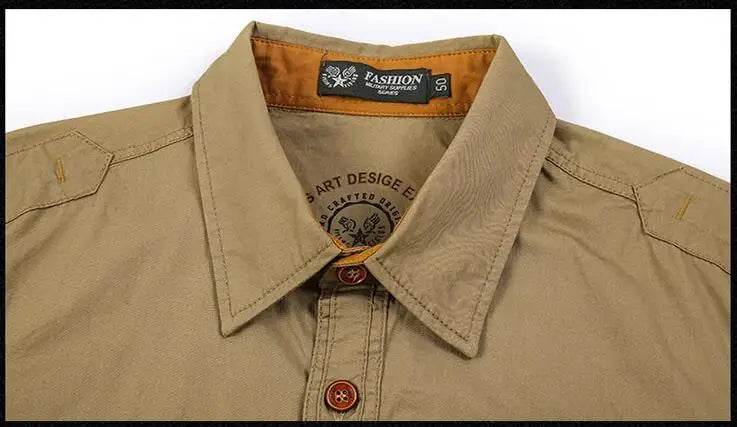 Buy Center Men's Summer Short Sleeved Shirt - Multi-Pocket Casual Style - Buy Center UK