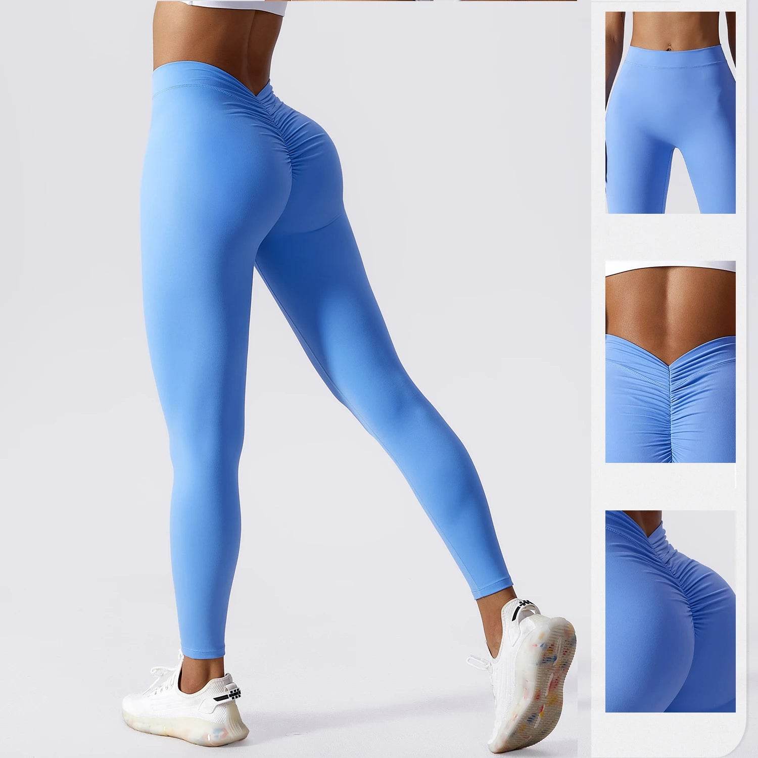 Buy Center High Waist Yoga Leggings - Back V Design for Women - Buy Center UK