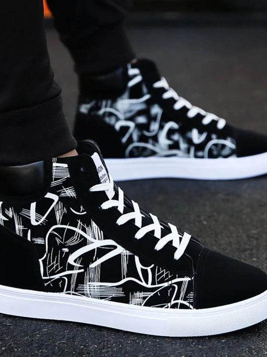 Buy Center High Top Canvas Shoes - Fashion Sneakers for Men - Buy Center UK