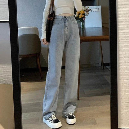Buy Center Vintage Wide Leg Jeans - High Waist Fashion Trousers - Buy Center UK