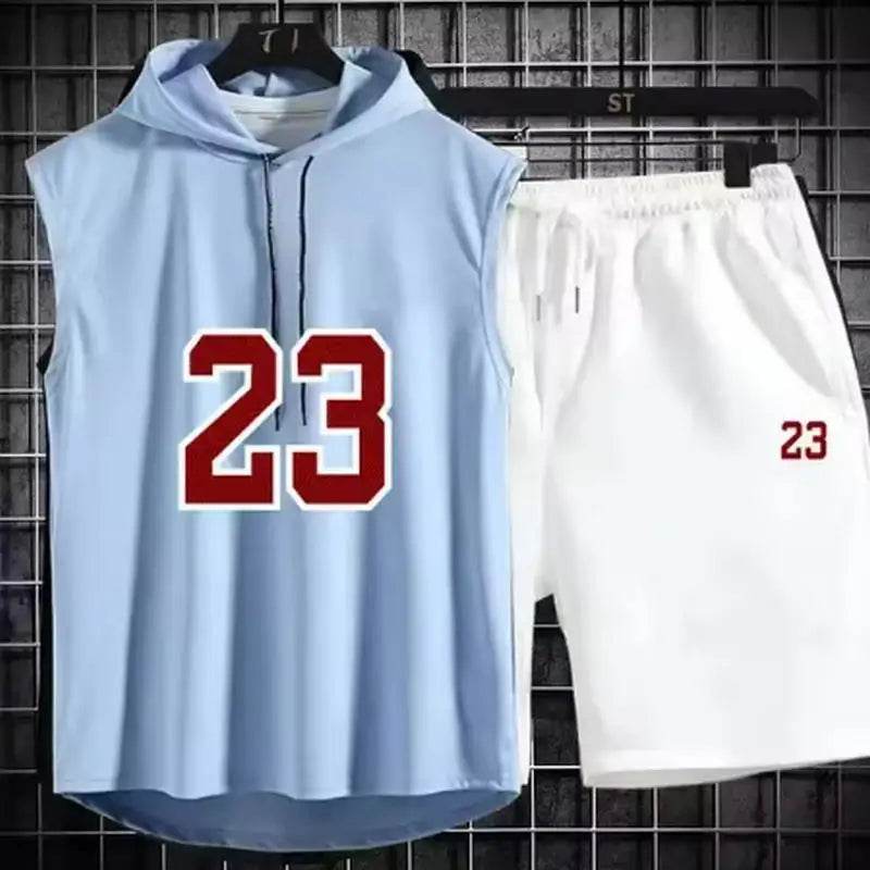 Buy Center Men's Summer Two Piece Set - Casual T-Shirt & Shorts - Buy Center UK