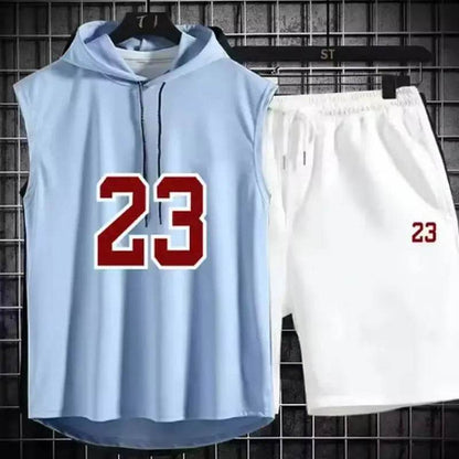 Buy Center Men's Summer Two Piece Set - Casual T-Shirt & Shorts - Buy Center UK