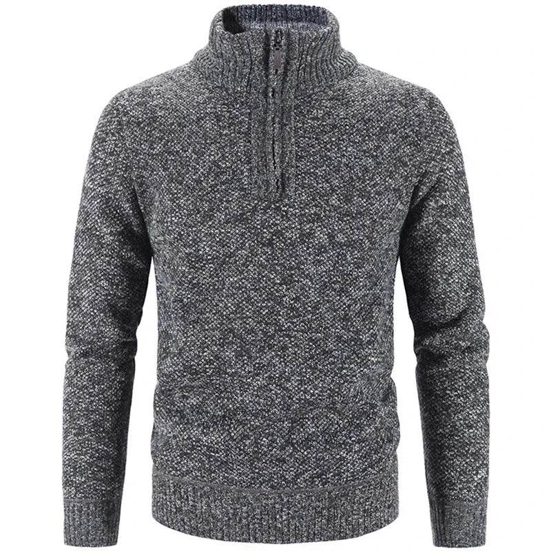 Buy Center Men's Fleece Sweater - Half-Zip Turtleneck Pullover - Buy Center UK