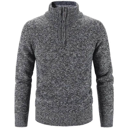 Buy Center Men's Fleece Sweater - Half-Zip Turtleneck Pullover - Buy Center UK