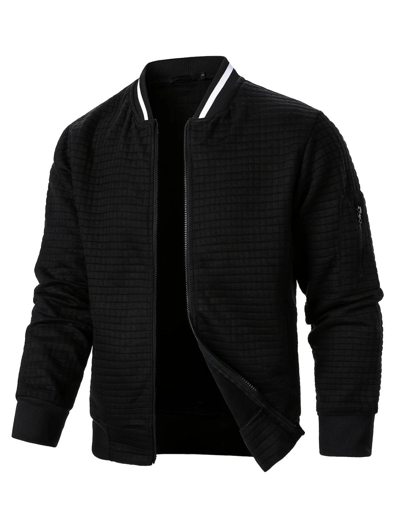 Buy Center Autumn Men's Zipper Jacket - Sporty Baseball Collar - Buy Center UK