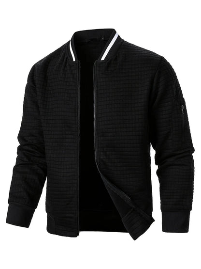 Buy Center Autumn Men's Zipper Jacket - Sporty Baseball Collar - Buy Center UK