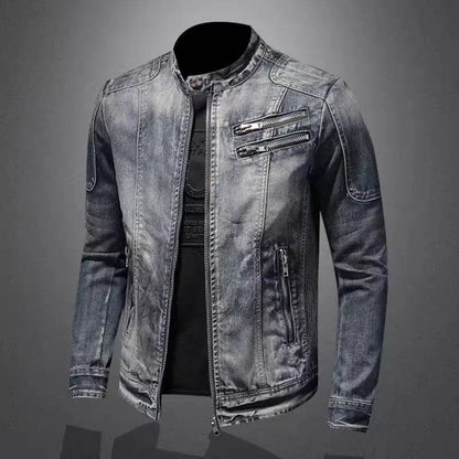 Buy Center Men’s Slim Fit Denim Jacket - Casual Autumn Style - Buy Center UK