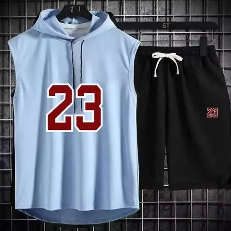 Buy Center Men's Summer Two Piece Set - Casual T-Shirt & Shorts - Buy Center UK