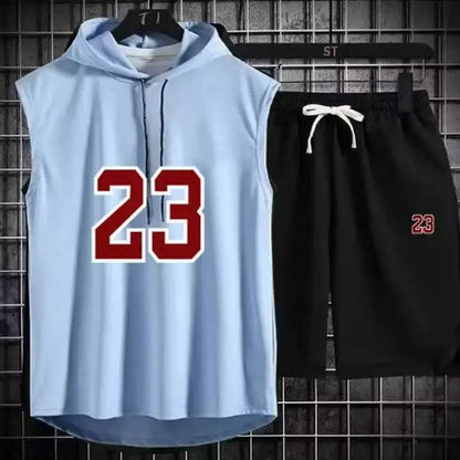 Buy Center Men's Summer Two Piece Set - Casual T-Shirt & Shorts - Buy Center UK