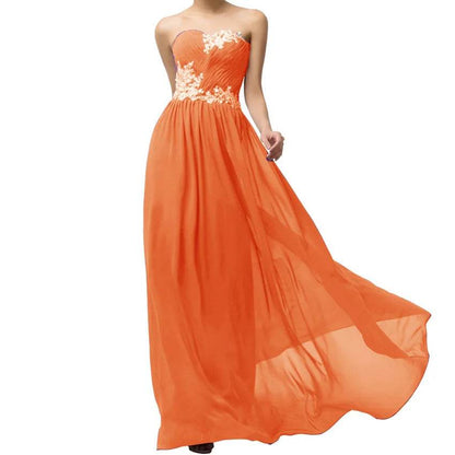 Elegant A-Line Chiffon Bridesmaid Dress - Beading & Appliques - Buy Center UK