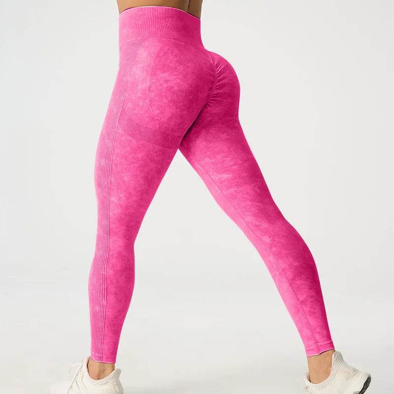 Buy Center High Waisted Frosted Yoga Pants - Quick Dry, Tight Fit - Buy Center UK