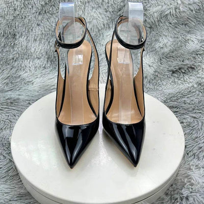Buy Center Women’s Black Patent Leather Stiletto Heel Dress Pumps - Buy Center UK
