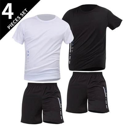 Buy Center Plus Size Men's Quick-Drying Shorts Suit - T-Shirt & Shorts - Buy Center UK