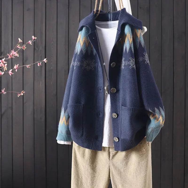 Buy Center Women's Knitted Cardigan - Cozy Long Sleeve Sweater Coat - Buy Center UK