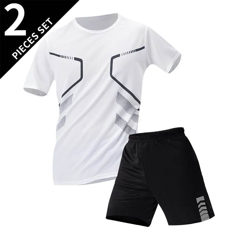 Buy Center Plus Size Men's Quick-Drying Shorts Suit - T-Shirt & Shorts - Buy Center UK