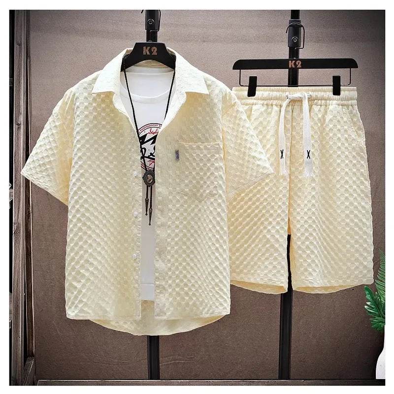 Buy Center Men's Casual Summer Sports Set - T-Shirt & Shorts - Buy Center UK
