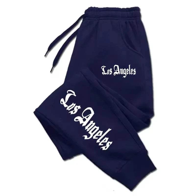Los Angeles Letter Printed Jogging Pants - Unisex Casual Sports Wear - Buy Center UK