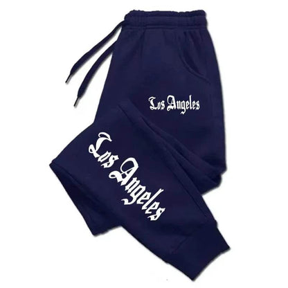 Los Angeles Letter Printed Jogging Pants - Unisex Casual Sports Wear - Buy Center UK