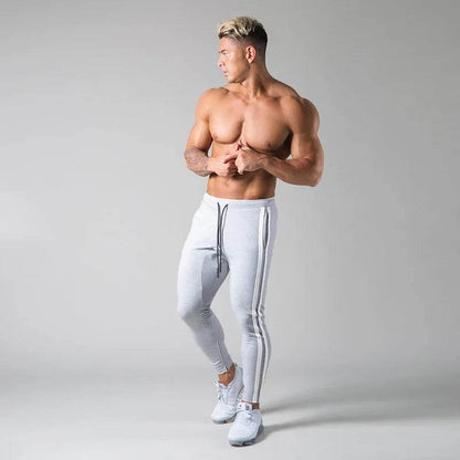 Buy Center Men's Casual Pants - Striped Color Block Fitness Gear - Buy Center UK