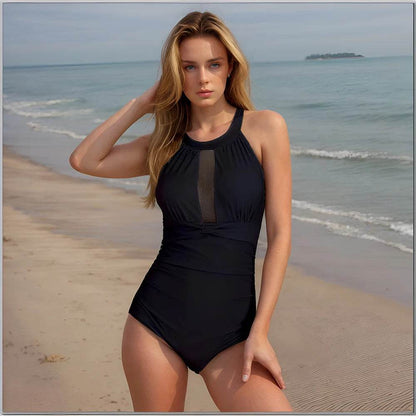 Buy Center Sexy Print One Piece Swimwear - Plus Size Push-Up Support - Buy Center UK