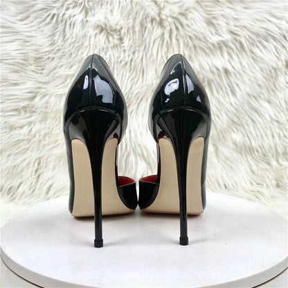 Buy Center Black Pointed High Heels for Women - Sexy 12cm Pumps - Buy Center UK