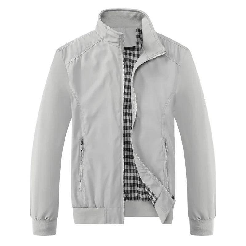 Buy Center Men's Slim Bomber Jacket - Stylish Spring Autumn Overcoat - Buy Center UK