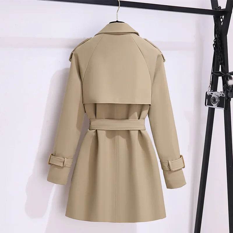 Buy Center Women's Petite Cropped Windbreaker - Stylish Khaki Jacket - Buy Center UK