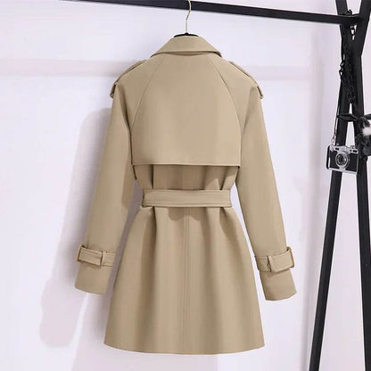 Buy Center Women's Petite Cropped Windbreaker - Stylish Khaki Jacket - Buy Center UK