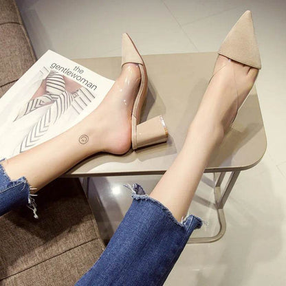 Buy Center Summer High Heel Slippers - Women’s PVC Slides - Buy Center UK