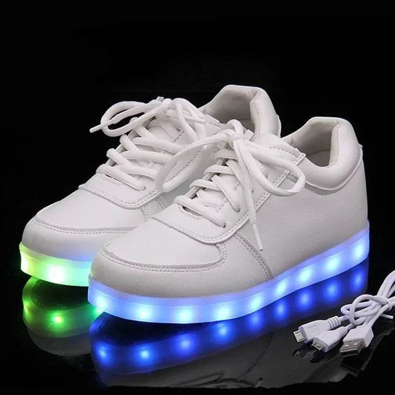 Maogu Luminous Sneakers - USB Rechargeable LED Light-Up Shoes - Buy Center UK