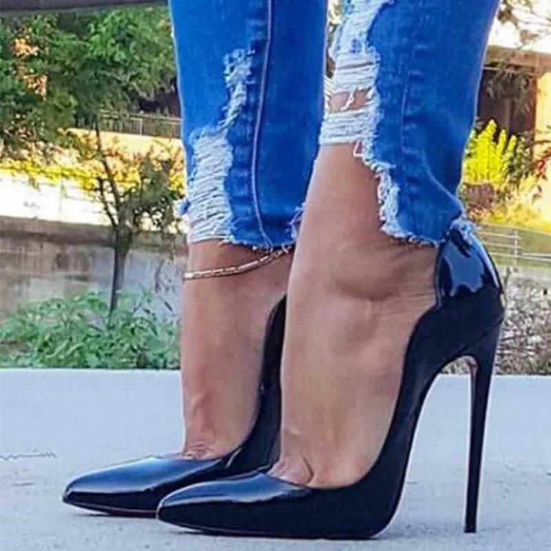 Buy Center Women’s Lace-Up Pointed Heeled Pumps - Casual Slip-On - Buy Center UK