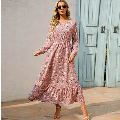 2023 Bohemian Women Maxi Dress - Long Sleeve Chiffon Floral Style - Buy Center UK