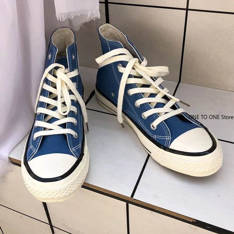 Buy Center Men's Canvas Sneakers - Unisex Lace-Up, Breathable Comfort - Buy Center UK