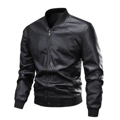 2025 Men's Vintage Black Motorcycle Leather Jacket - Oversized Style - Buy Center UK