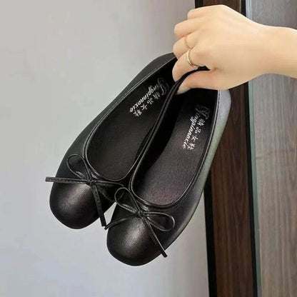 Buy Center Charming Square Toe Flats - Stylish Bowknot Design - Buy Center UK