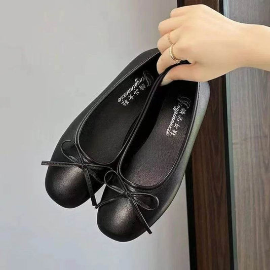 Buy Center Charming Square Toe Flats - Stylish Bowknot Design - Buy Center UK