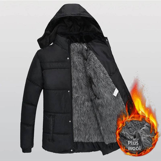 Buy Center Men's Thickened Cotton Coat - Warm & Stylish Jacket - Buy Center UK