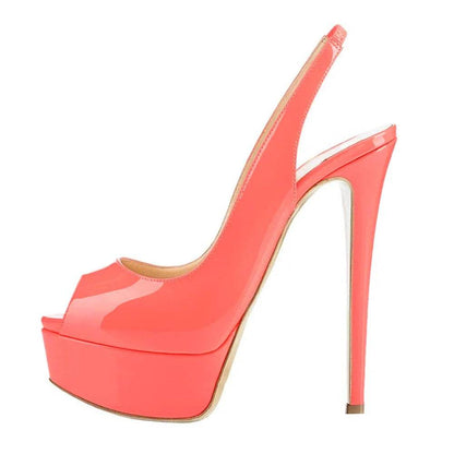 Buy Center 14CM High Heel Sandals - Sexy Open Toe Platform Shoes - Buy Center UK