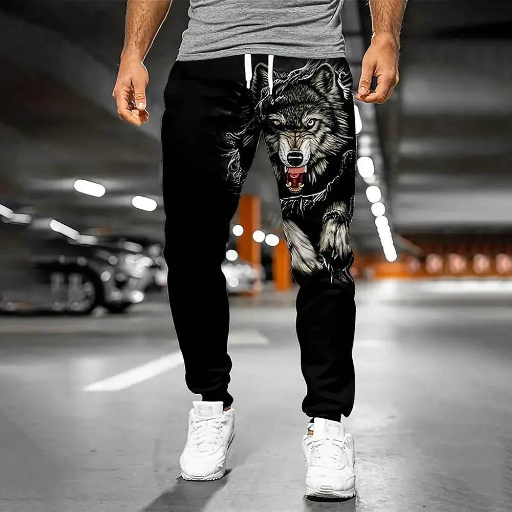 Buy Center 3D Flame Print Sweatpants - Thick Warm Pants for Men - Buy Center UK
