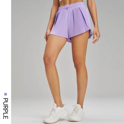 Buy Center Women's Yoga Shorts - Pleated Skirt, Quick Dry Design - Buy Center UK