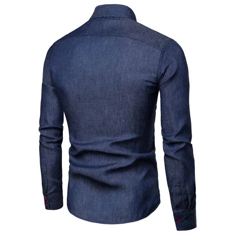 Buy Center Vintage Men's Denim Shirt - Casual Summer Fashion Staple - Buy Center UK
