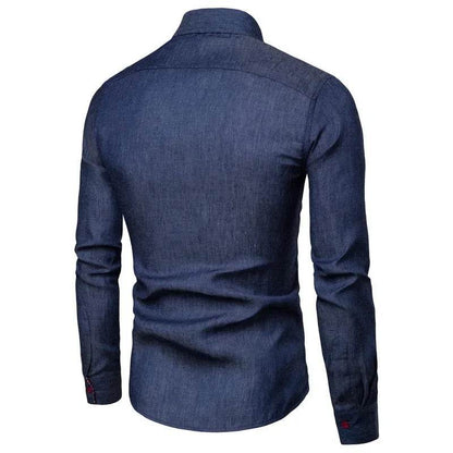 Buy Center Vintage Men's Denim Shirt - Casual Summer Fashion Staple - Buy Center UK