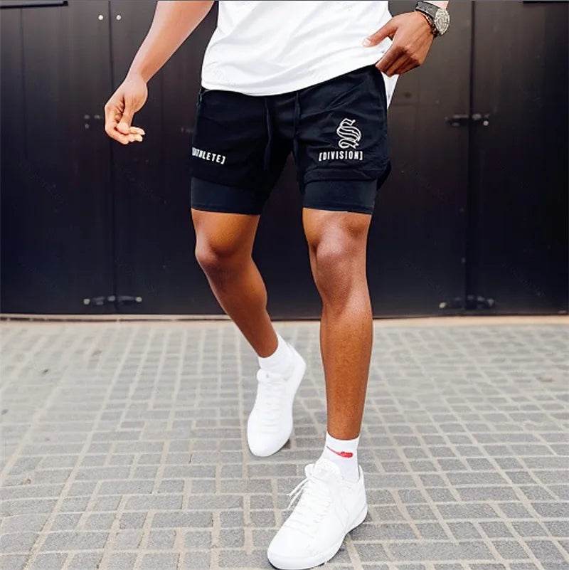 Buy Center 2 in 1 Running Shorts for Men - Breathable, Quick-Dry Design - Buy Center UK