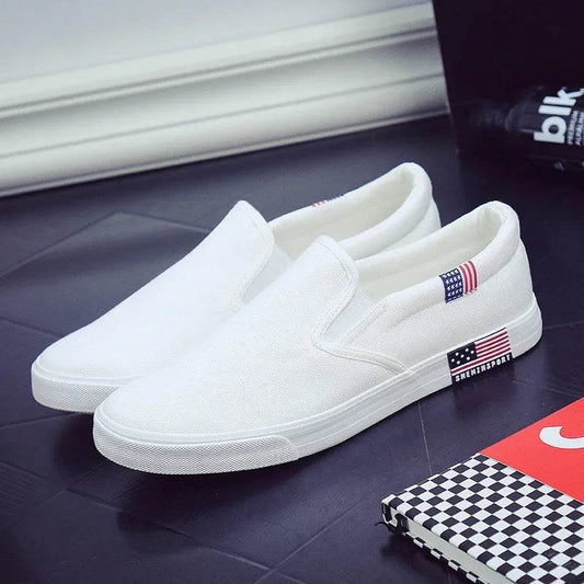 Buy Center Luxury Men’s Casual Canvas Loafers - Breathable Slip-On Flats - Buy Center UK